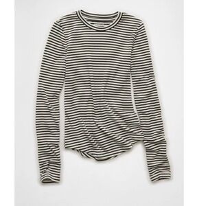 American Eagle striped Long Sleeve Top